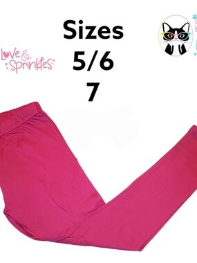 Girls' Hot Pink Leggings